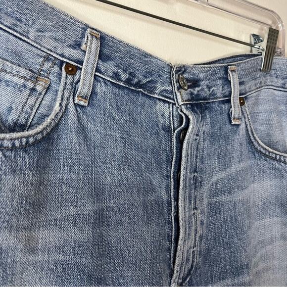 Citizens of Humanity Liya High Rise Crop Slim Straight Distressed Jeans - Picture 5 of 10